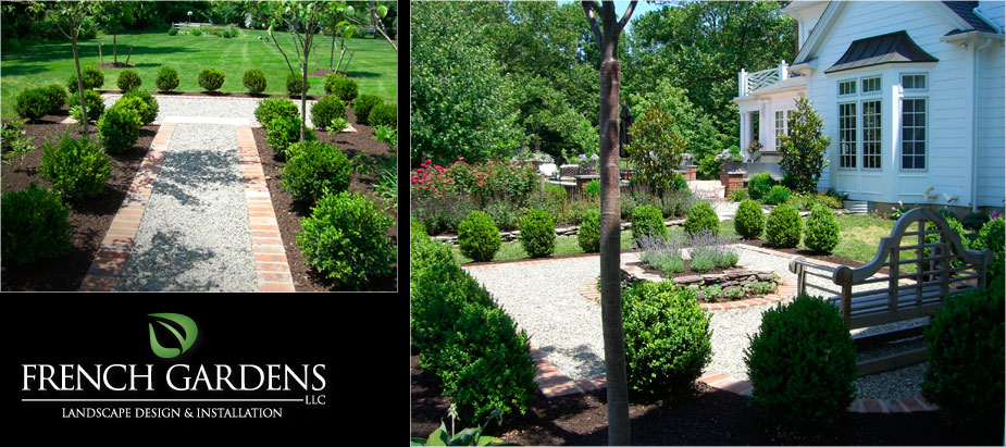 French Gardens Landscape Design Project - Woolley